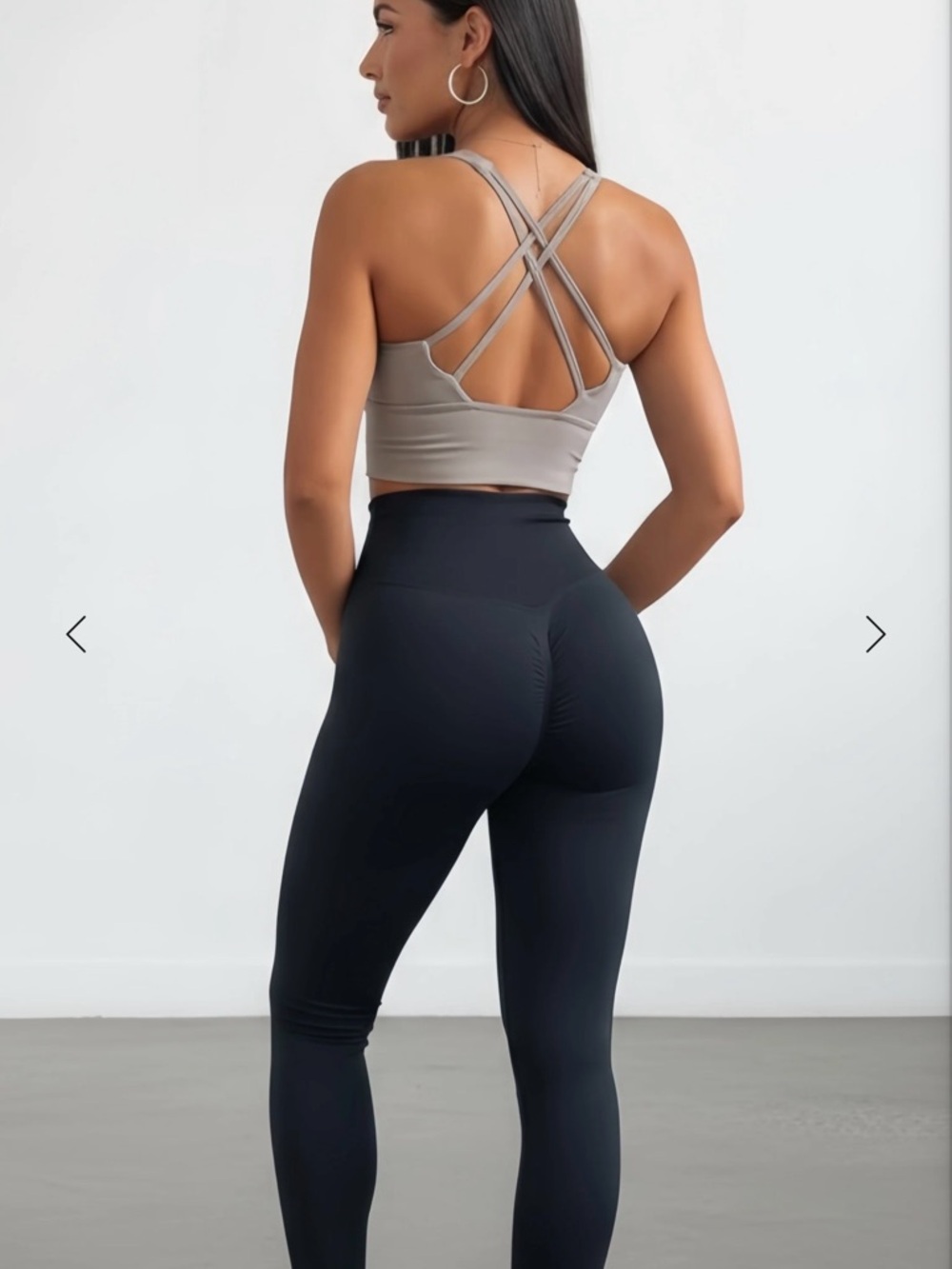 Seamless High-Waist Black Leggings
